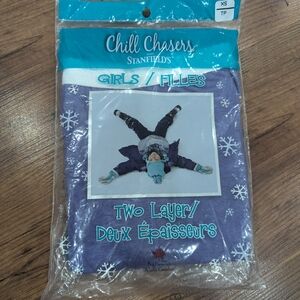 Chill Chasers By Stanfields Girls Two Layer Warm Underwear Leggings